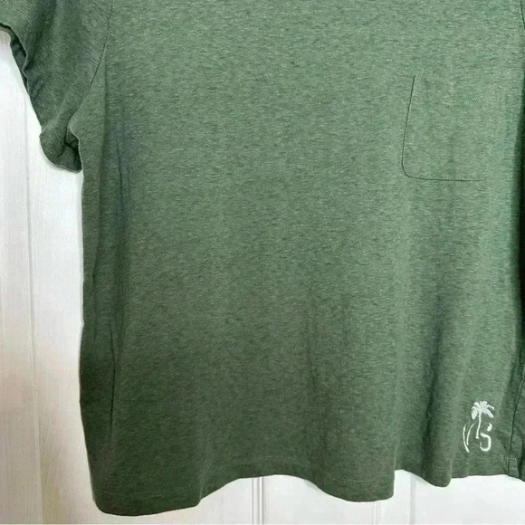 Victoria’s Secret T-Shirt Front Pocket Green / White Embroidery Size Extra Large - Picture 5 of 16